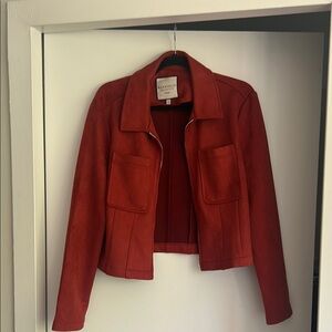 Bagatelle Collection suede blazer crop jacket